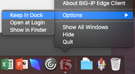 Keep in Dock